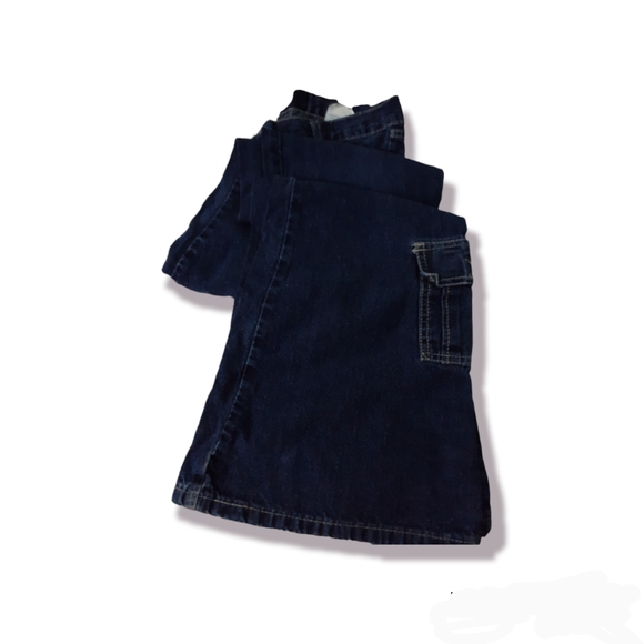 Womens sz 11 100% cotton y2k Liquid x wide leg Jeans Denim dark wash pants - Picture 2 of 8